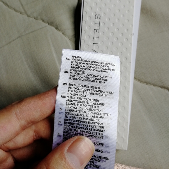 ADIDAS by STELLA McCARTNEY Shiny Training Crop Top XS NWT - Picture 8 of 11